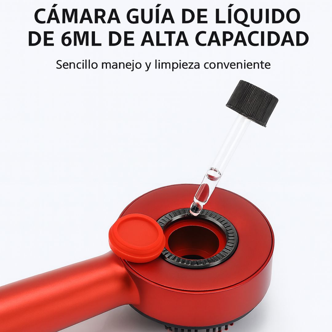 Cepillo Masajeador Capilar Con Luz Roja
