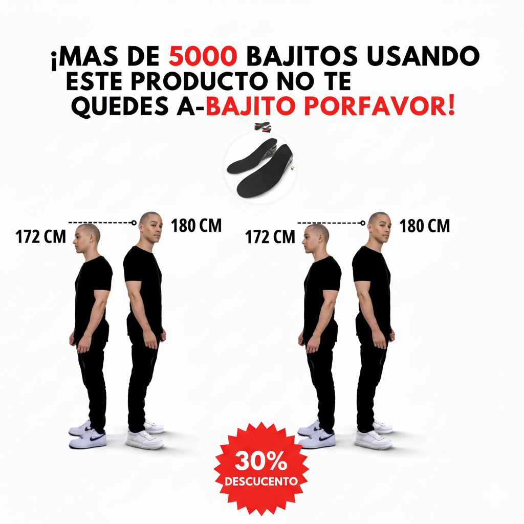 Plantillas Para Altura StepUp Súbele unos centímetros a tu confianza